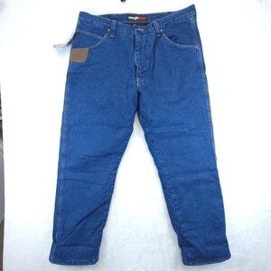 Wrangler Men's Jeans 38x30 Relaxed Fit- Thinsulate Lined Thermal Rugged New